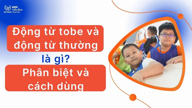 Biểu đồ phân biệt động từ tobe với động từ thường trong tiếng Anh